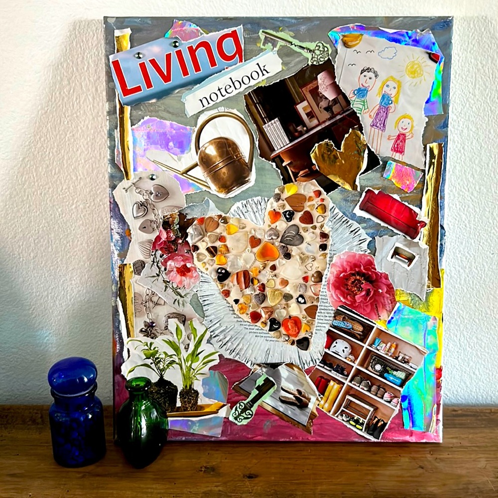 Family Vision Board Collage Art